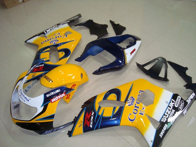 Amarillo Azul Corona Extra Motul Carenado GSXR 750 K1 K2 K3 01-03