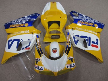 Amarillo Blanco Fila Carenado Ducati 748 93-05