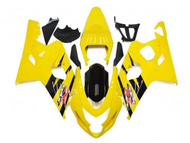 Amarillo Negro Kit ABS Carenado GSXR 600 / 750 K4 04-05