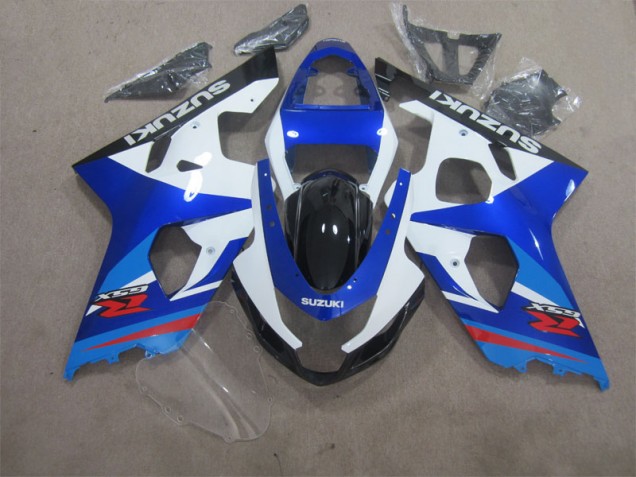 Azul Blanco ABS Kits Carenado GSXR 600 K4 04-05