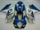 Azul Blanco Kit Carenado ABS Completo GSXR 1000 K7 07-08