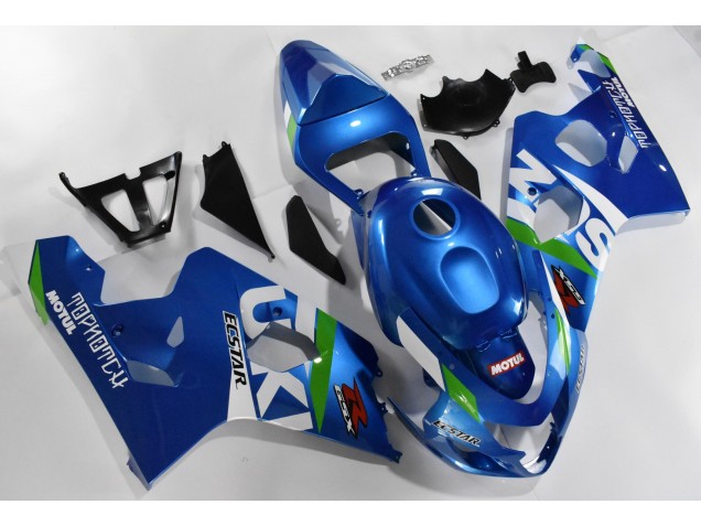 Azul Blanco Kit Completo Carenado GSXR 600 / 750 K4 04-05