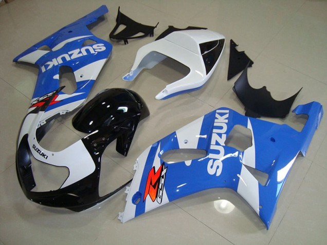 Azul Blanco Kits ABS Carenado GSXR 750 K1 K2 K3 01-03