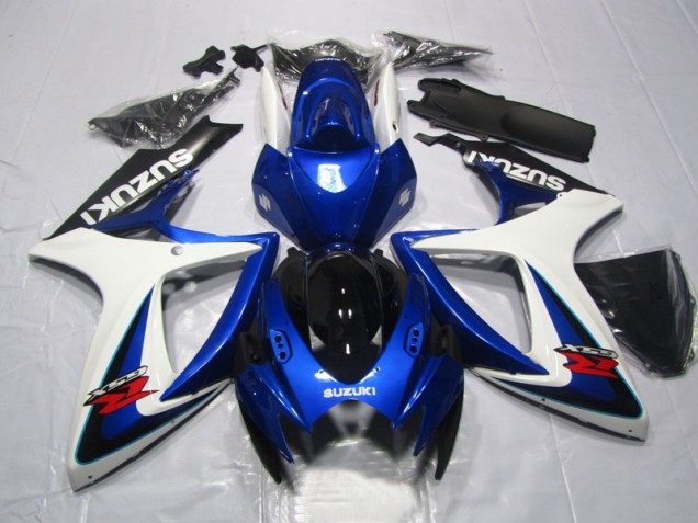 Azul Blanco Kits Completo Carenado GSXR 600 K6 06-07