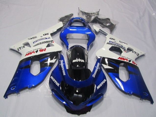 Azul Blanco Motul Kit ABS Carenado GSXR 600 K1 K2 K3 01-03