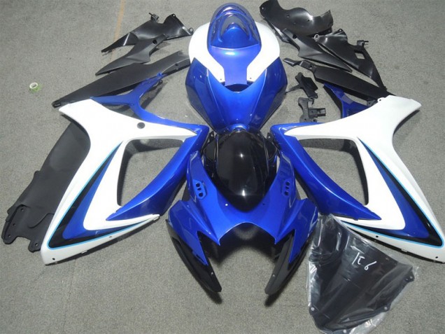 Azul Blanco Negro Carenado GSXR 600 K6 06-07