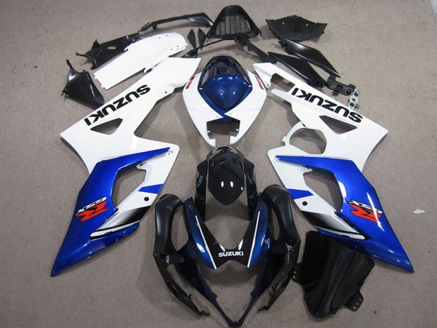 Blanco Azul Inyección Kits Carenado GSXR 1000 K5 05-06