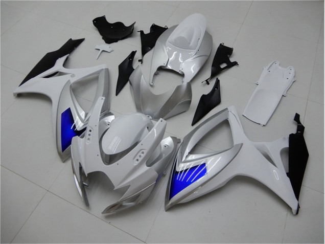 Blanco Azul Kit Carenado ABS Completo GSXR 600 / 750 K6 06-07