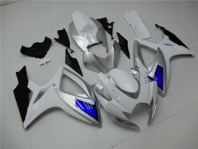 Blanco Azul Kit Carenado ABS Completo GSXR 600 / 750 K6 06-07