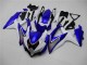 Blanco Azul Kit Completo Carenado GSXR 600 / 750 K8 08-10