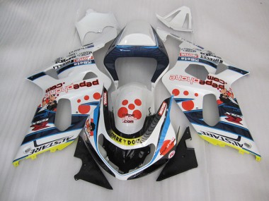 Blanco Azul Oscuro Dog Carenado GSXR 600 K1 K2 K3 01-03