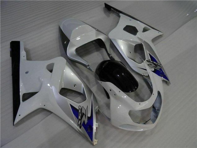 Blanco Plata Carenado GSXR 600 / 750 K1 K2 K3 01-03