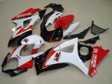 Blanco Rojo Negro Carenado GSXR 1000 K7 07-08