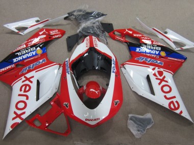 Blanco Rojo Xerox Carenado Ducati 1098 07-14