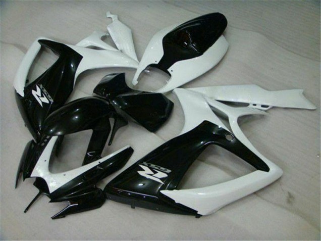 Negro Blanco Carenado GSXR 600 / 750 K6 06-07