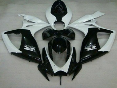 Negro Blanco Carenado GSXR 600 / 750 K6 06-07