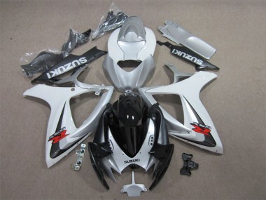 Negro Blanco Carenado GSXR 600 K6 06-07