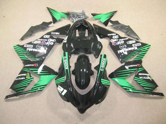 Negro Verde C-Shock Monster Carenado ZX10R 03-05