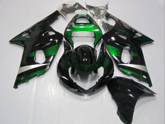 Negro Verde Inyección Kit Carenado GSXR 600 K1 K2 K3 01-03