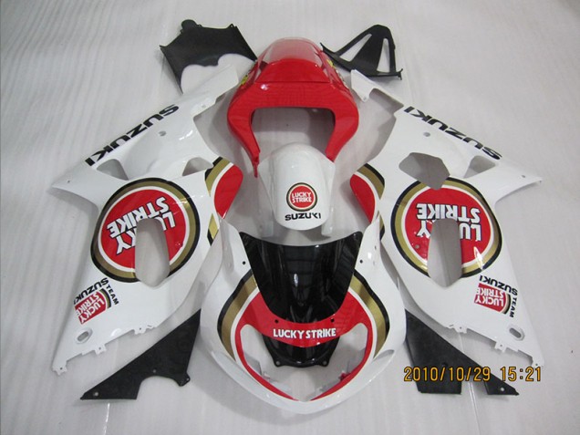 Rojo Blanco Lucky Strike Carenado GSXR 600 K1 K2 K3 01-03